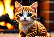 ‌扭扭棒小猫：圆脸大眼的可爱法则