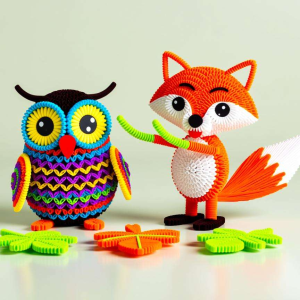 扭扭棒动物派对：多角色互动造型