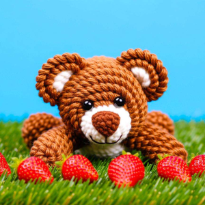 扭扭棒水果动物：草莓熊的创意