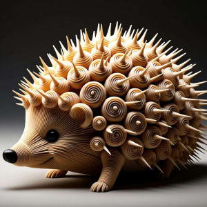 扭扭棒刺猬：尖刺的密集排列技巧