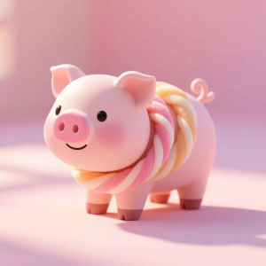 扭扭棒小猪：粉鼻子的立体塑形