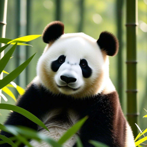 扭扭棒熊猫：黑眼圈与白毛的对比