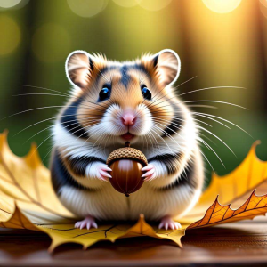 扭扭棒仓鼠：腮帮鼓鼓的萌态塑造