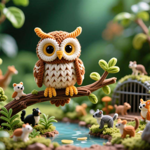 扭扭棒迷你动物园:场景组合设计